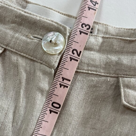Anthropologie x Sovere Linen Wide Leg Pleated Pants Trousers Small 4-6 - Picture 13 of 16